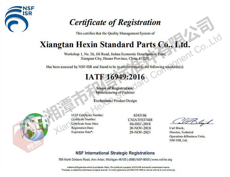 公司质量管理体系:IATF16949：2016标准（英文）
